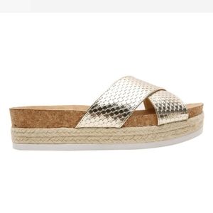 Nine west Flatform wedge sandals 6.5